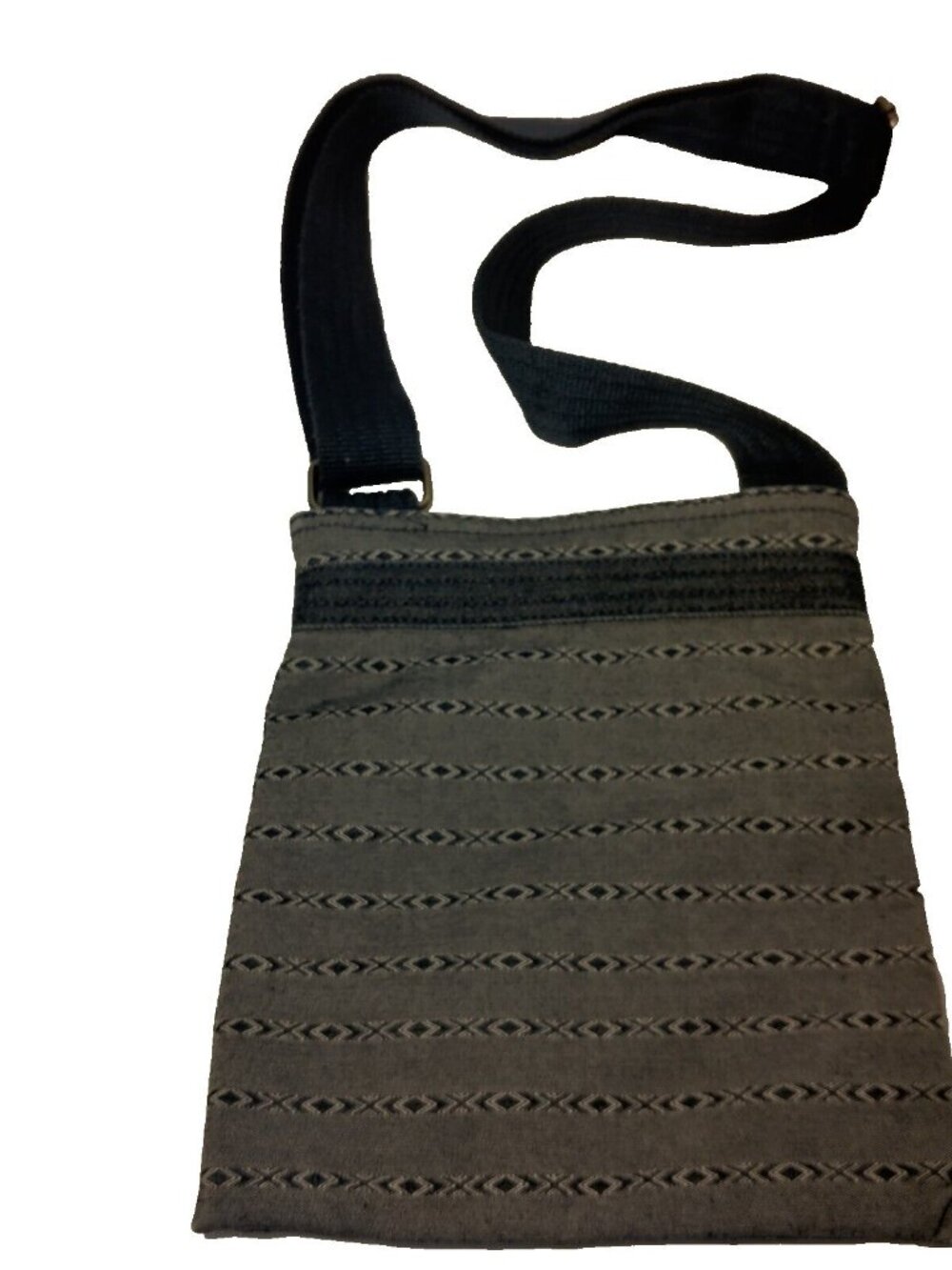 Dakine Crossbody Purse Southwest Blue Chambray Shoulder Bag 8x9.5" - Picture 4 of 15